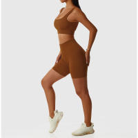 Conjunto de Yoga Sin Costuras para Mujeres Ropa Deportiva de Gimnasio de Cintura Alta - details 12