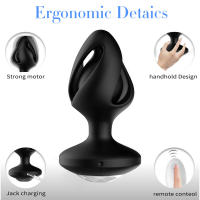 Vibrador Anal de 10 frecuencias, estimulador de tapón Anal con Control remoto, dilatador Anal, masajeador de próstata, juguete sexual - details 6