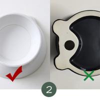 Dispensador de alimentos, cuenco de cerámica para gatos, bonito y creativo cuenco de base alta para mascotas, gran capacidad, antideslizante, alimentador para beber para mascotas, gatitos y cachorros - details 2