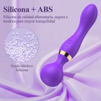 Vibración doble Vibradores potentes de doble uso para mujeres AV Magic Wand Estimulador de orgasmo del punto G Dildo Masturbador 2 motores 8 Vibrador 20 Modo USB Recargable Masajeador Juguetes sexuales femeninos para mujeres Adultos - details 6