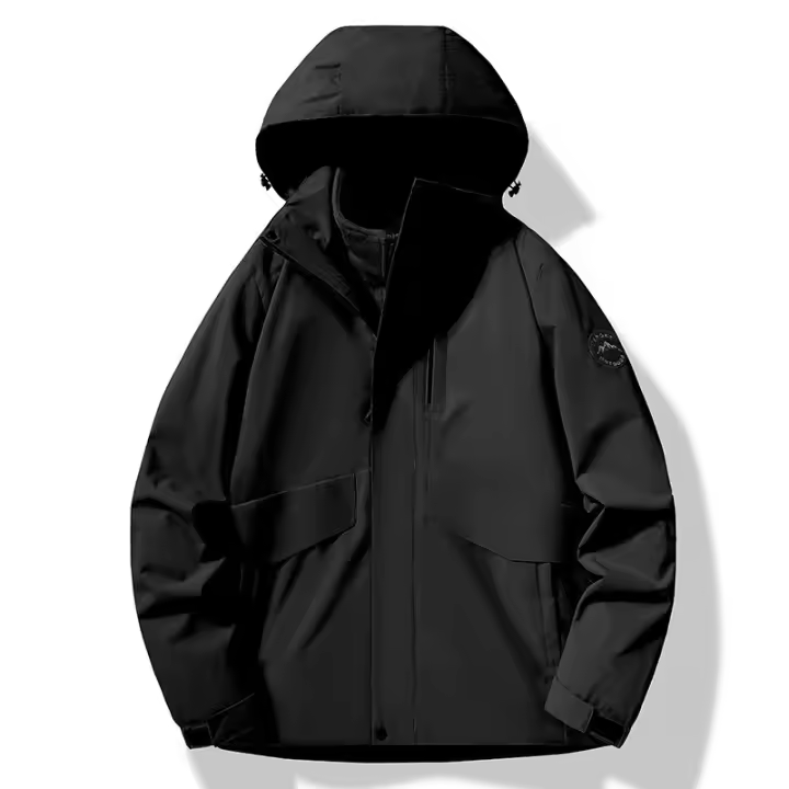 Chubasquero para mujer, impermeable, ligero, cortavientos, plegable, con capucha, para correr al aire libre - 1
