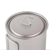 Olla al aire libre, 450 ml, 550 ml, 650 ml, 750 ml, picnic, utensilios de cocina de titanio para acampar, taza de agua - details 2
