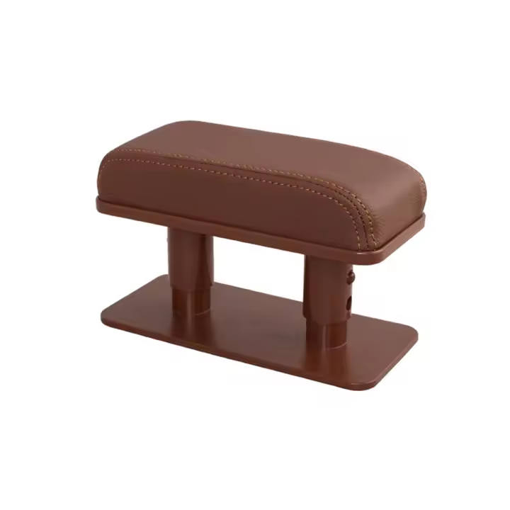 Almohadilla marrón para Reposabrazos de coche, soporte para codo, ajustable, antifatiga, reposabrazos, almohadilla de elevación - 1