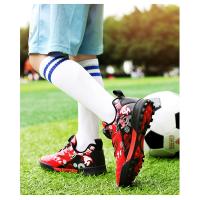 Zapatos de fútbol de marca para niños, zapatillas de fútbol antideslizantes para entrenamiento de campo de césped, tenis de fútbol, zapatillas de fútbol a la moda para niños - details 21