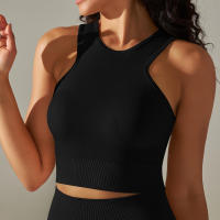 Hamidou-Sujetador deportivo Push Up para mujer, sostén de Fitness a prueba de golpes, para Yoga, correr, chaleco Sexy - details 6
