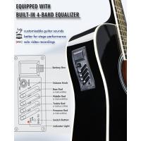 4/4 Guitarra Electroacústica para Adultos Zurdos, Guitarra Principiante Folk con Accesorios Completos (41 Pulgadas) - details 11