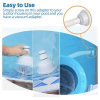 Adaptador de vacío RP/RX Accesorio para skimmer para conexión de manguera de 1,5 pulgadas y 1,25 pulgadas para piscinas sobre el suelo - details 1