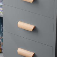 Auxiliares Mesita de Noche con 3 Cajones Mesa para Salón Comedor con 2 Estantes 48 x 40 x 60 cm Gris ES - details 21