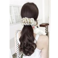 Extensión de cabello de cola de caballo con lazo de lunares blancos estilo Ballet, peluca ondulada y rizada sintética suave resistente al calor - details 8
