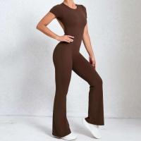 Conjunto de Yoga Ouwu Monos Deportivos para Mujeres Manga Corta, Pantalones Acampados - details 42