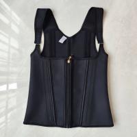 Fajas Colombianas moldeadoras de cuerpo para mujer, chaleco, Tops, entrenador de cintura de doble compresión, corsé con cremallera ajustable y ojos de gancho - details 5