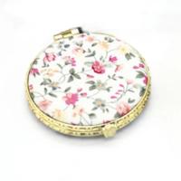 Espejo Floral de bolsillo para mujer, Mini espejo de maquillaje plegable portátil compacto de dos lados, maquillaje cosmético Vintage para regalo - details 6