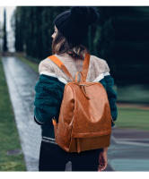 Bolso de cuero suave de gran capacidad para mujer, mochila informal de calle, versión coreana, nueva moda - details 6