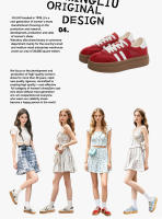 Cuero zapatos de entrenamiento alemán nueva malla transpirable deportes Forrest Gump zapatos de las mujeres casual versátil zapatos blancos - details 3