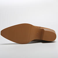 Nuevas botas cortas retro británicas delgadas con boca en V y tacón grueso de gamuza para mujer corta - details 8
