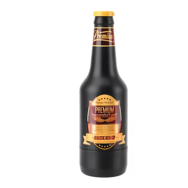 Botella de cerveza Sexy para hombres, masturbador masculino Vaginal, coño Real, succión de glande, ejercitador de pene, juguete sexual para adultos, tienda de productos eróticos - 1