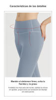 LIBERA COPES Leggings |   Pantalones de yoga para mujer |   Leggings deportivos Push Up, leggings de yoga sin costuras - details 2