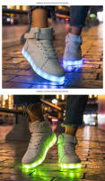 Zapatillas de tenis con luces LED para niños, zapatos de alta calidad con cargador USB, zapatillas luminosas de moda para niños - details 7