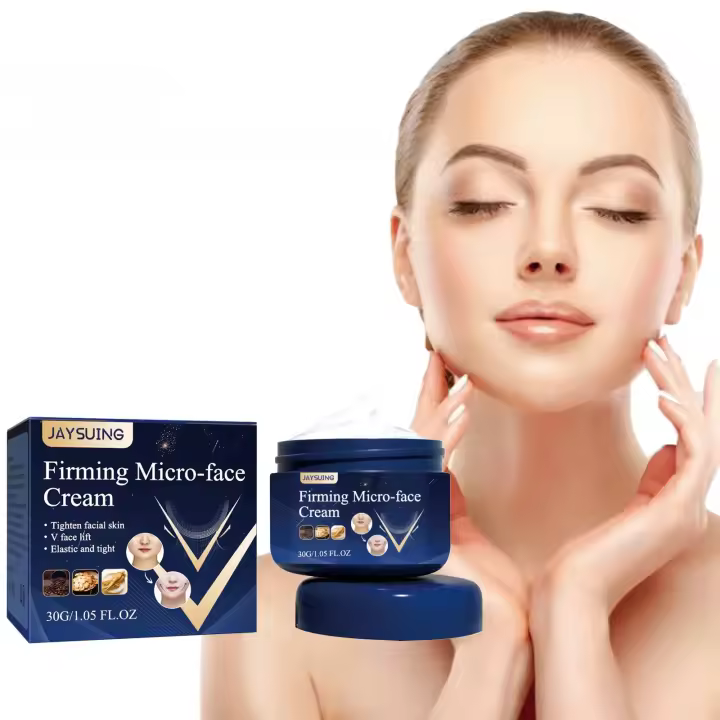 JAYSUING Crema microfacial reafirmante V Crema facial Crema de estiramiento facial instantáneo Fórmula reafirmante y reafirmante para el rostro - 1