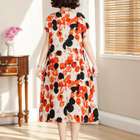 Elegante Vestido de Verano 2024 Estilo Vintage Suelto para Mujeres Cuello en V Casual - details 10