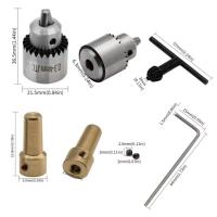 Mini portabrocas de 0,3-4mm, taladro manual, llave T/L, accesorio de pinza, llave de trinquete montada en cono, accesorios - details 1