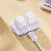 RGB USB 2 Keys Copy And Paste ro Programming nical Keyboard Backlight Gaming  Custom Keypad - details 4