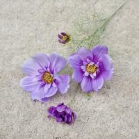 Rama de flor de Cosmos Artificial de lujo, simulación realista de plástico, crisantemo, flor falsa elegante hecha a mano - details 14