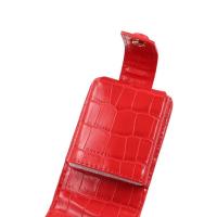 Bolsa de cosméticos duradera con patrón de cocodrilo para mujer, bolsas de maquillaje con espejo, organizador de lápiz labial - details 2