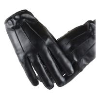 Único a prueba de viento al aire libre invierno Velet hombres mitones de cuero accesorios de moda guantes de dedo completo guantes de pantalla táctil - details 4