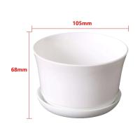 ETA blanco moderno, contenedor poligonal minimalista con bandeja de jardín, balcón, mesa, cartón grueso para hogar y oficina, bonsái, - details 6