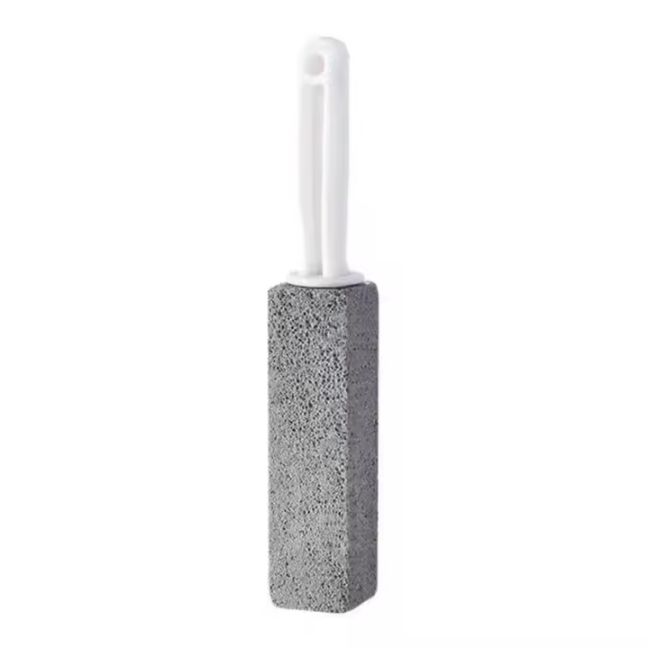 Limpiador de Inodoro Natural Cepillo de Piedra Pómez con Mango Largo Utensilios de Baño - 1
