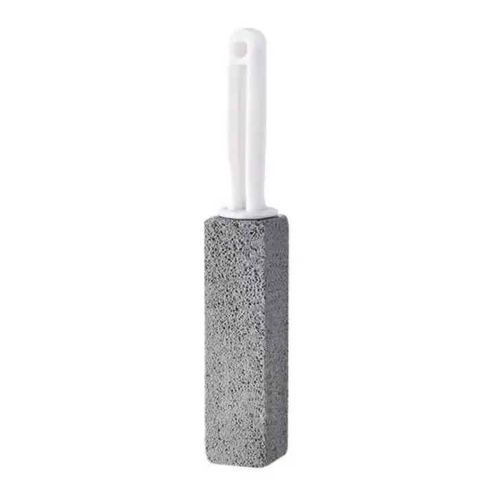 Limpiador de Inodoro Natural Cepillo de Piedra Pómez con Mango Largo Utensilios de Baño - 1