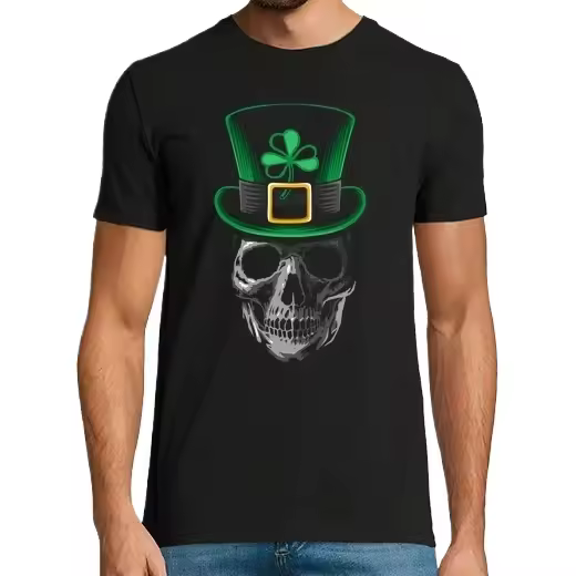 Camisetas CERVEZA con calavera de San Patricio, paquete de Camiseta Personalizada de Regalo - 1
