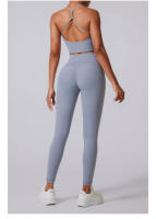 Pantalones deportivos con bolsillos dobles para mujer, ropa exterior ajustada, pantalones deportivos de cintura alta para yoga, fitness, caminar, nuevos - details 0
