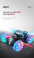 Coche acrobático teledirigido para niños, juguete electrónico con Sensor de gestos y reloj, rotación LED, 2023G, novedad de 2,4 - details 12