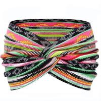 3 Moda Mujer ancho Brim Bandas para la figura color sólido elástico Telas Cruz Accesorios de pelo Yoga Correr Deporte diadema - details 0