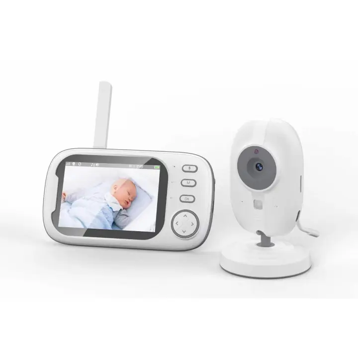 ABM600 Monitor de bebé 3,5 pulgadas cámara de Monitor de bebé LCD 2,4G madre chico Audio bidireccional cámara de vigilancia de niñera regalo de vídeo seguro - 1