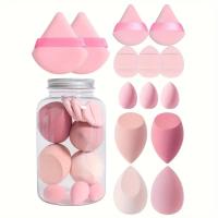 Conjunto de licuadora de belleza de color sólido, huevo de maquillaje de huevo de maquillaje de soplo de botella de deriva - details 3