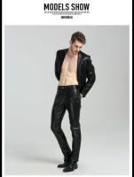 Pantalones para hombre joven, nuevo estilo, corte ajustado, diseño adelgazante de gran tamaño, motociclismo - details 7