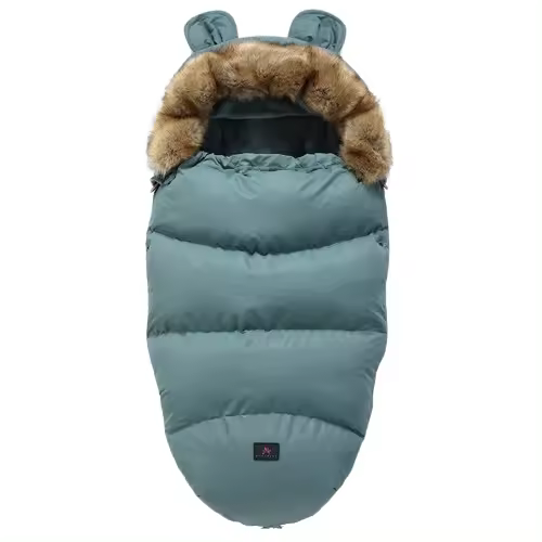 Saco de Dormir para Bebés de Invierno, Acolchado con Algodón de Alta Elasticidad, Doble Cara de Felpa, Ideal para Cochecitos y R - 1