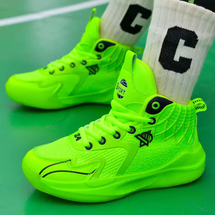 Zapatos de baloncesto para niños y jóvenes, zapatillas altas antideslizantes para niños, zapatillas escolares para niñas - 1