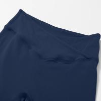 Pantalones cortos de gimnasio para mujer, pantalones cortos de Yoga lisos, mallas cortas cruzadas para Fitness, pantalones cortos para correr de cintura alta, ropa corta de entrenamiento elástica - details 3