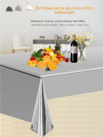 Mantel de Mesa de Plástico Dorado Rosa Cubierta de Mesa Desechable para Fiestas 137x274cm - details 0