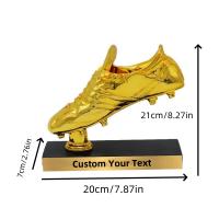 Trofeo de la Bota de Oro de Fútbol Personalizado Réplica de Zapatos Premio al Mejor Jugador Copa Trofeo Recuerdo para Aficionados al Fútbol Coleccionables - details 1