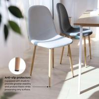 Pack de 2 sillas de Comedor, diseño nórdico con Asiento Acolchado y Respaldo ergonómico - details 17