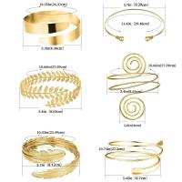 FTCY 6 piezas de brazo superior para mujer, conjunto de pulsera de color dorado, brazalete ajustable - details 0