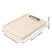 Carpeta multifuncional A4, organizador de archivos, tablero de documentos integrado de gran capacidad, almohadilla de escritura coreana Simple, papelería de oficina - details 0