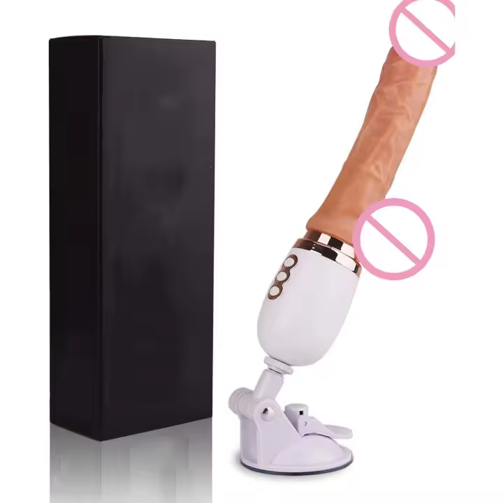 Máquina de Estimulación de Pareja con Vibrador Realista 3 Modos de Estimulación y 10 Vibraciones, Control Remoto, Juego Sin Manos, Estimulación G-Spot y Anal para Mujeres y Parejas - 1