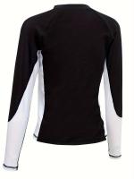 Traje de baño para hombres, de secado rápido de ajuste ceñido traje de buceo, chaqueta de manga larga y pantalones cortos, traje - details 4