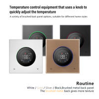 Termostato inteligente con perilla WiFi, pantalla táctil LED para calefacción de suelo, caldera eléctrica de Gas y agua, Control remoto, Alexa y Google - details 2